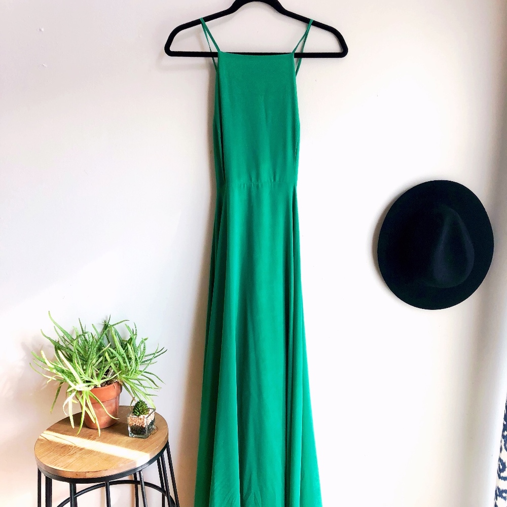 LULUS Mythical Kind Of Love Green Maxi Dress